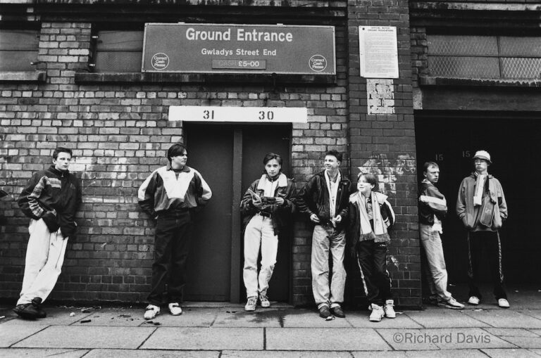 Everton fans, 1991. Copyright: Richard Davis