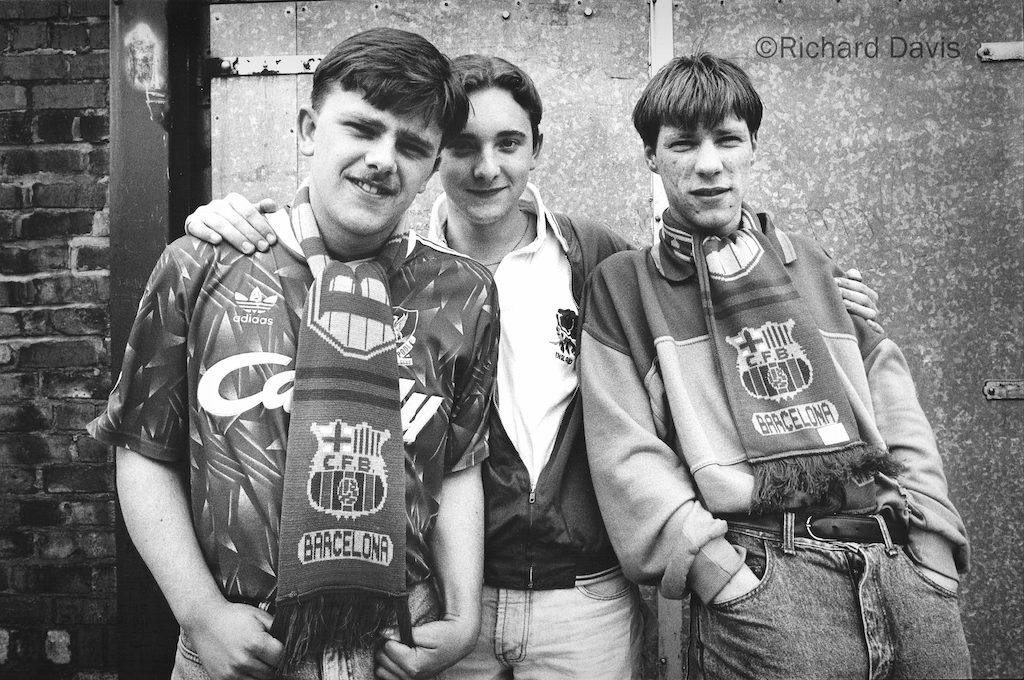 Liverpool fans. 1991. Copyright: Richard Davis