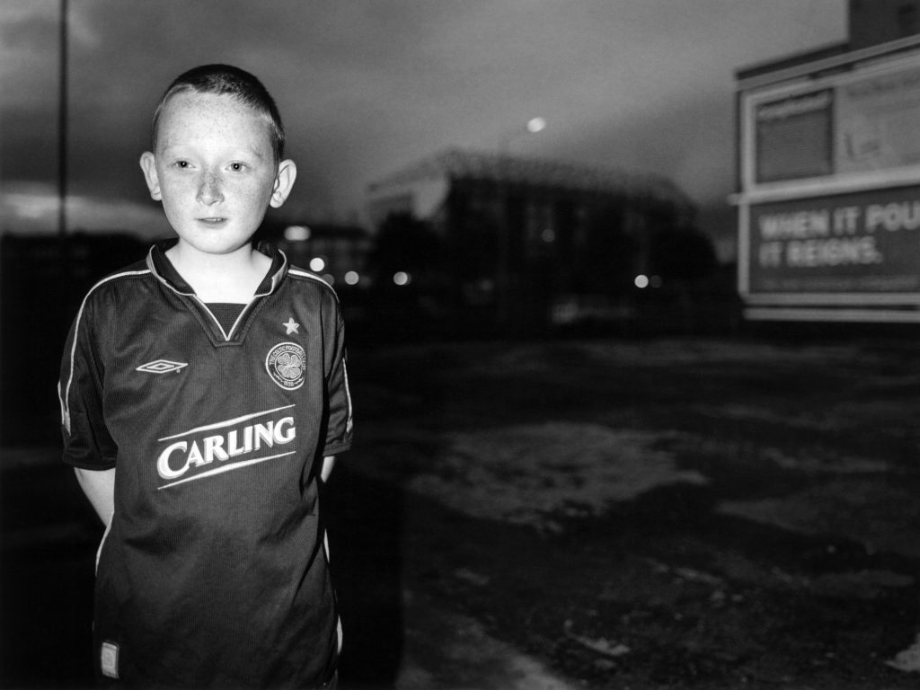 Glasgow, Parkhead. Kick it like Mc. Photographic documentary about the social influence of football in Scotland. Copyright: Toby Binder