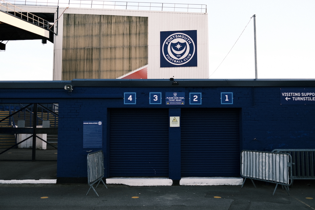 Portsmouth Football Club. Fratton Park. Capacity: 21,100. Copyright: Alex Mather