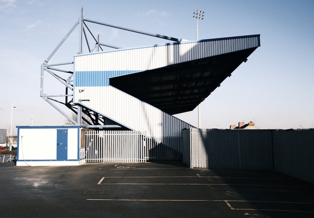 Mansfield Town Football Club. Field Mill. Capacity: 9,186. Copyright: Alex Mather