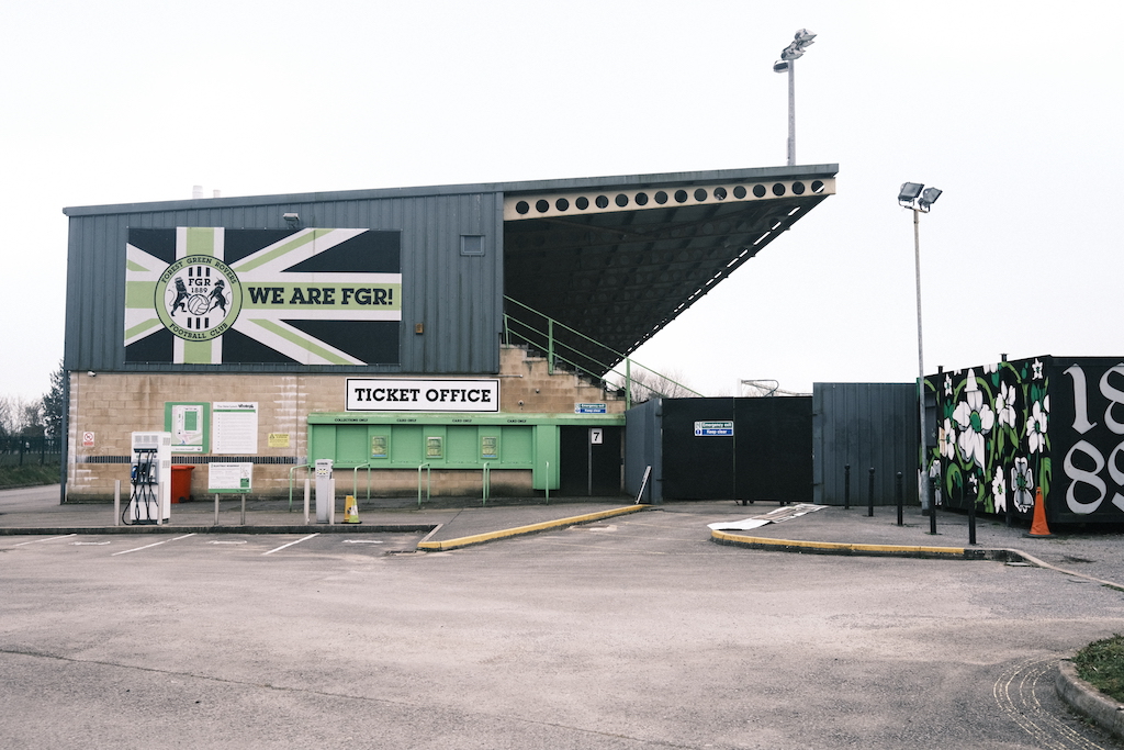 Forest Green Rovers Football Club. The New Lawn Stadium. Capacity: 5,147. Copyright: Alex Mather