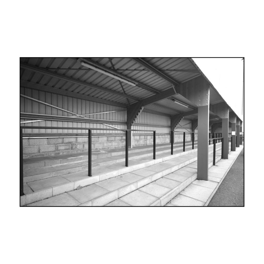New Central Park stand, Kelty Hearts. Archival Giclée print with a pearl finish, unframed.