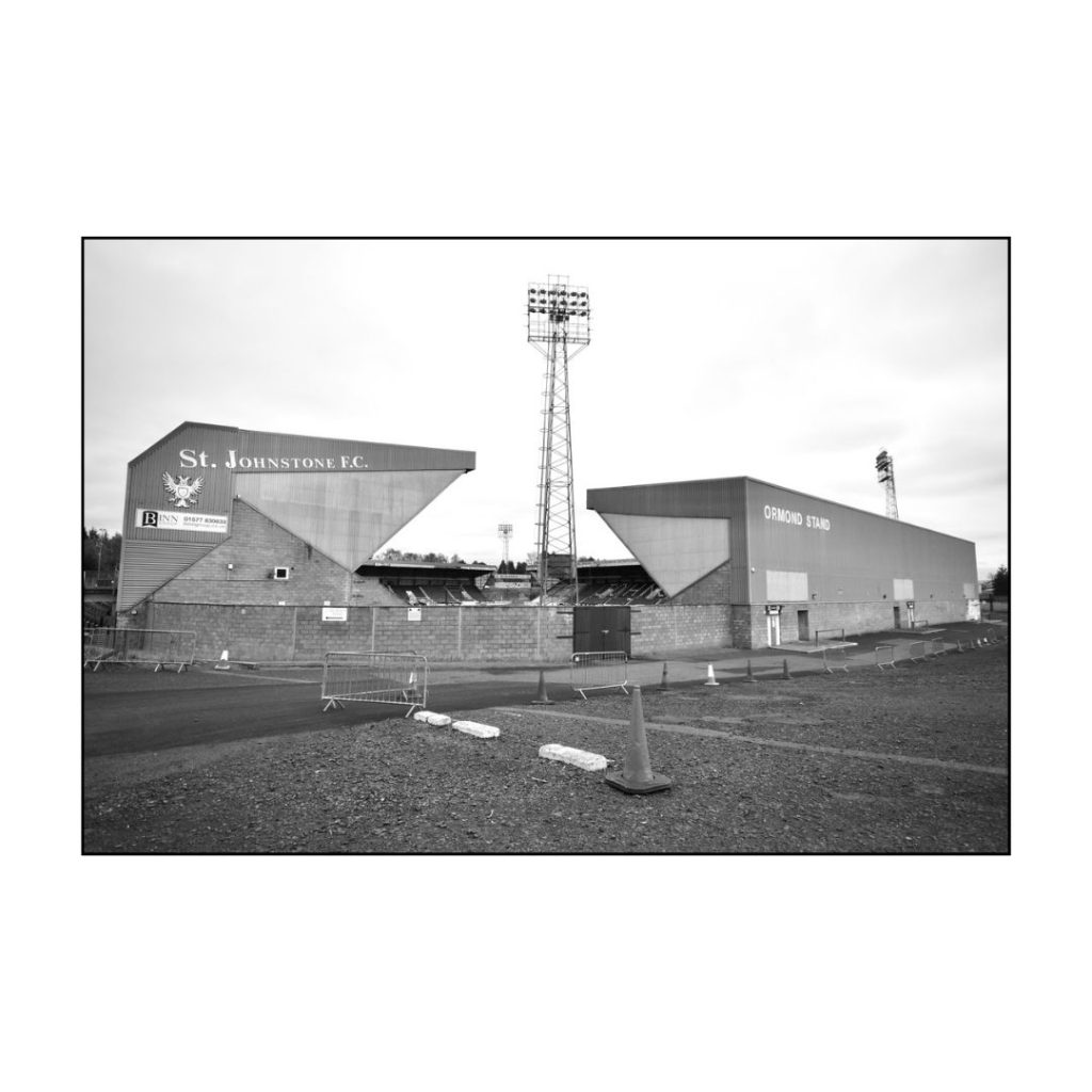 McDiarmid Park, St Johnstone FC. Archival Giclée print with a pearl finish, unframed.