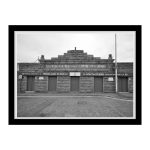 The main entrance to Pittodrie Stadium, Aberdeen F.C. Archival Giclée print with a pearl finish, unframed.