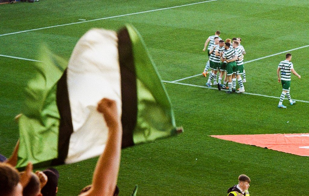 Shamrock Rovers football club fans by Jon Daczkowski