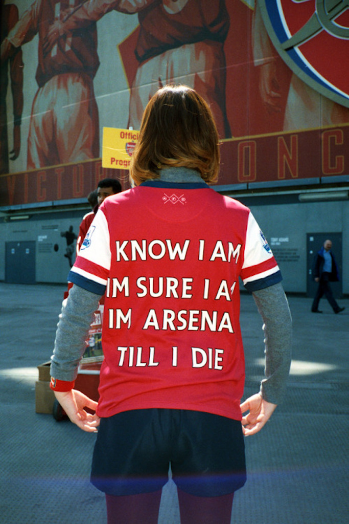Arsenal fans football shirts