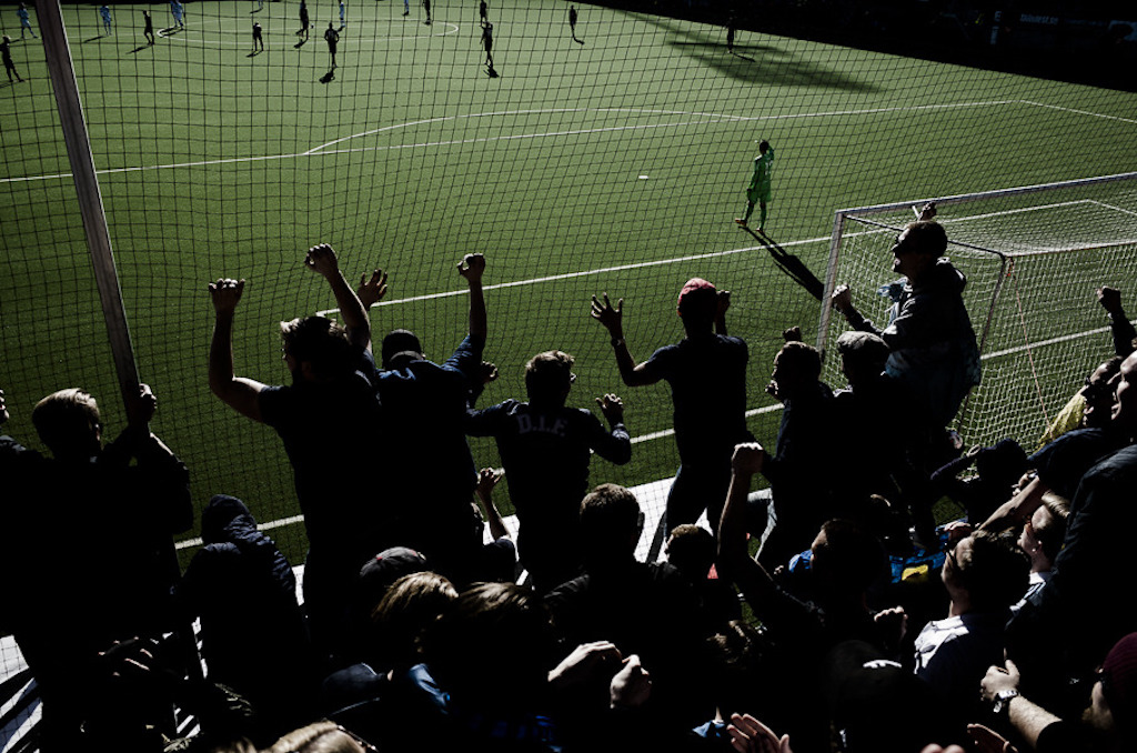 Djurgårdens IF Fotboll football fans, Tele2 Arena