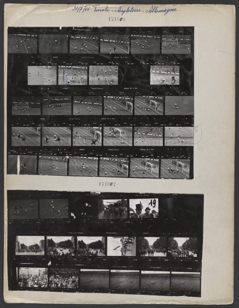 Contact sheets England – Germany (4-2 a.p.), 1966, Wembley, London