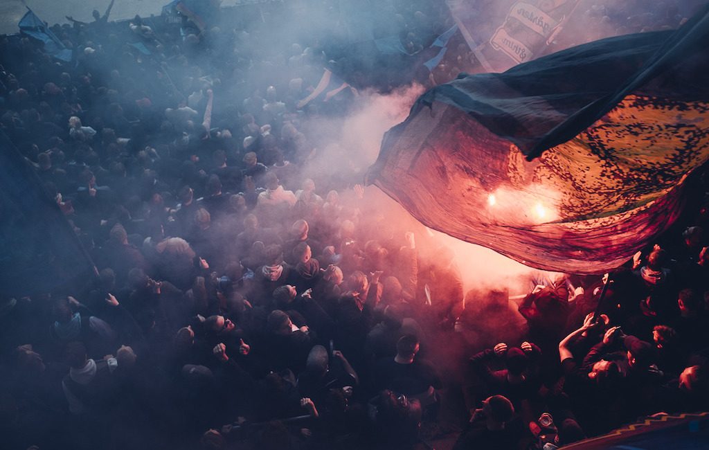 Djurgårdens IF Fotboll football fans, Tele2 Arena