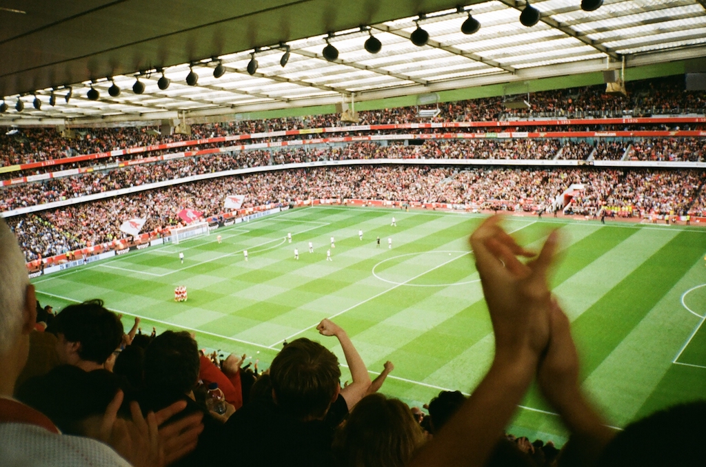 Arsenal fans versus Tottenham Hotspur. North London derby. 01.10.22. Arsenal win 3-1.