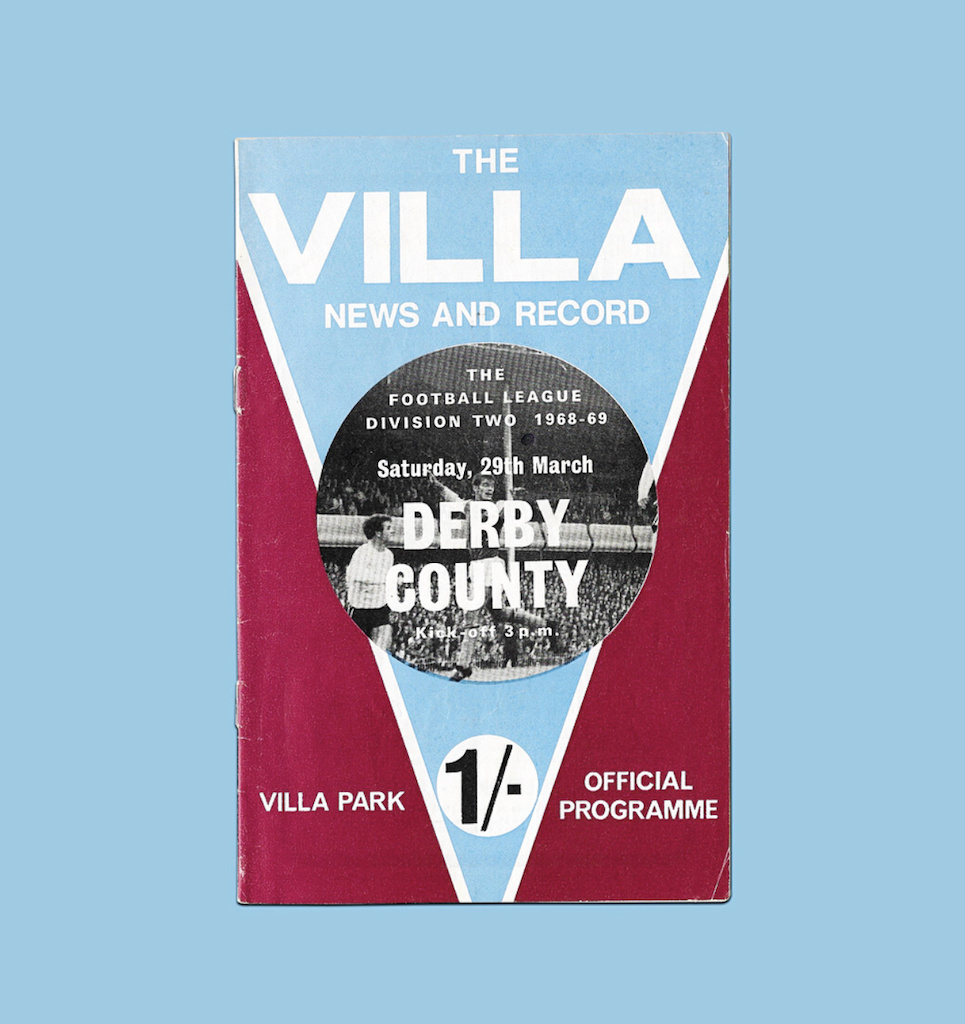Aston Villa. 1 Schilling. Football programmes