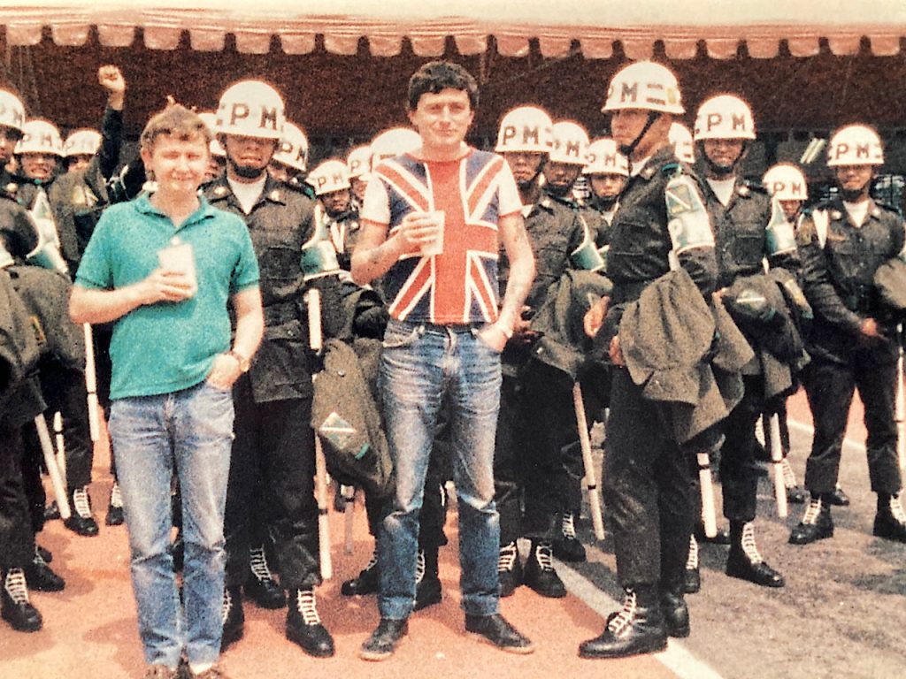 England football fans: World Cup Mexico 1986.