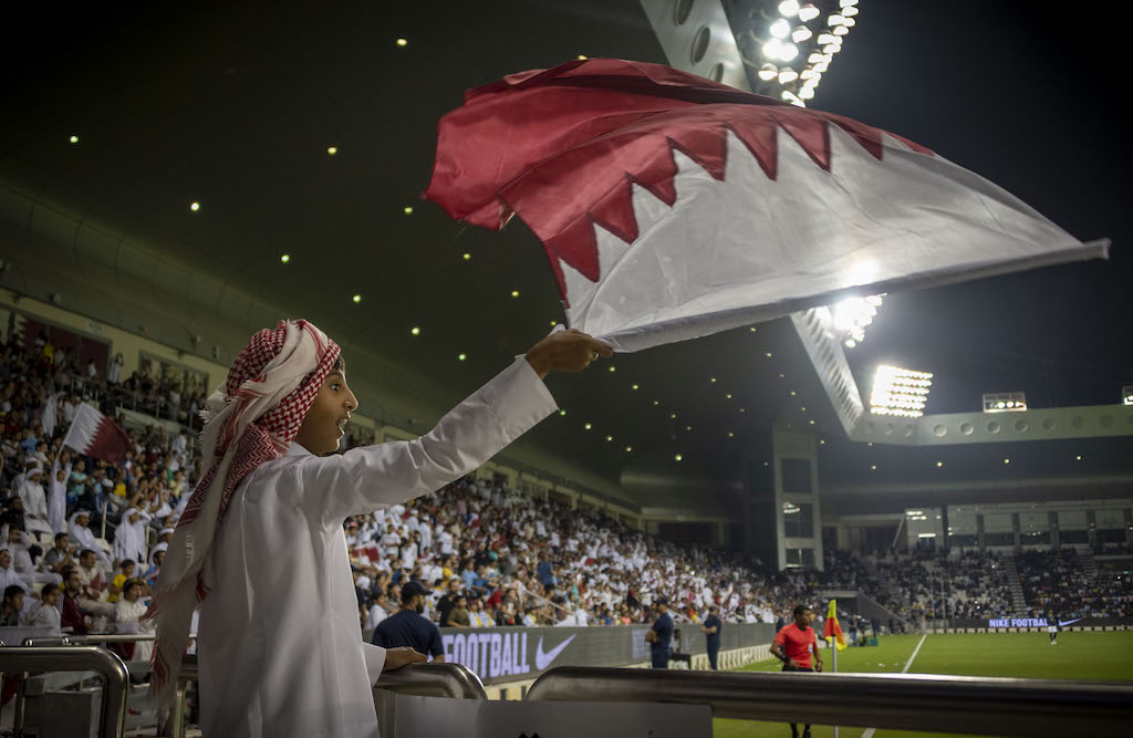 12/10/2018. Doha, Qatar. Qatar versus Ecuador. World Cup 2022 test event.