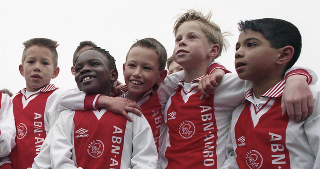 The Ajax academy 1996. Tony Davis Archive