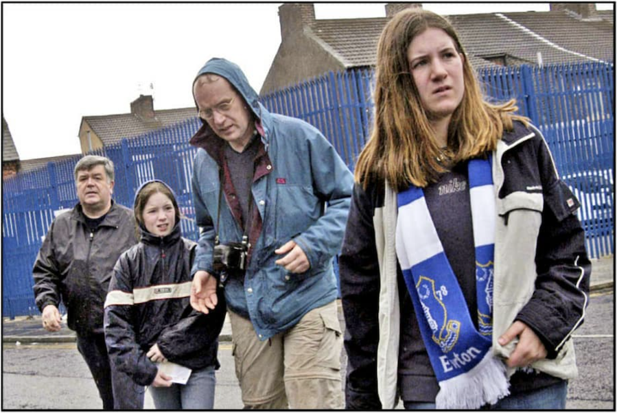 Liverpool and Everton football fans, Anfield, Goodison. Rob Bremner