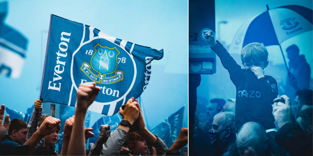Everton Football Club, Goodison Park. Everton Fans