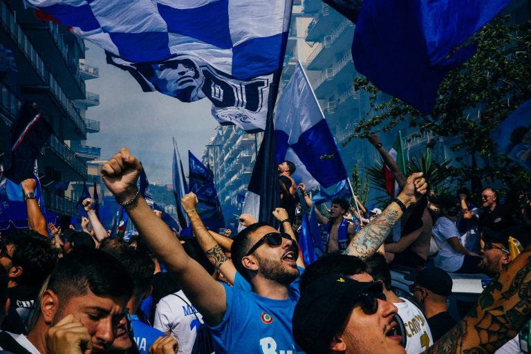 Napoli fans celebrate winning 2022-23 Serie A title, Naples, Italy