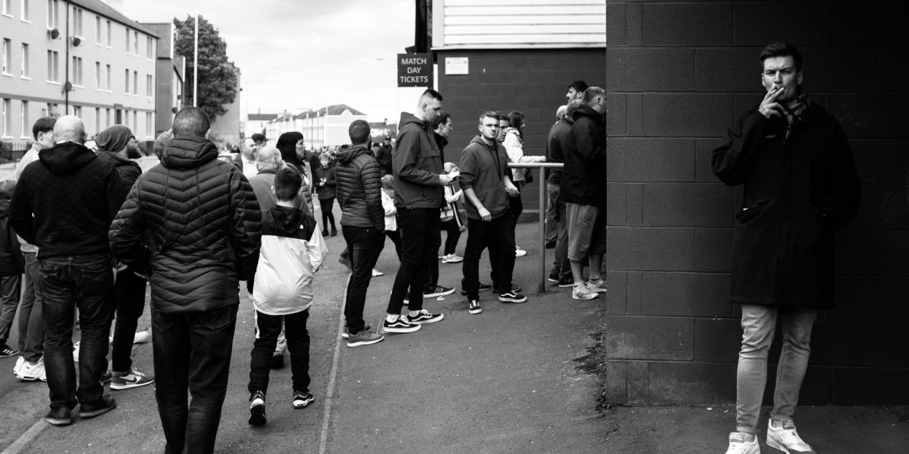 Dundee United football fans, The Arabs, Tannadice Park. 2018-2020.