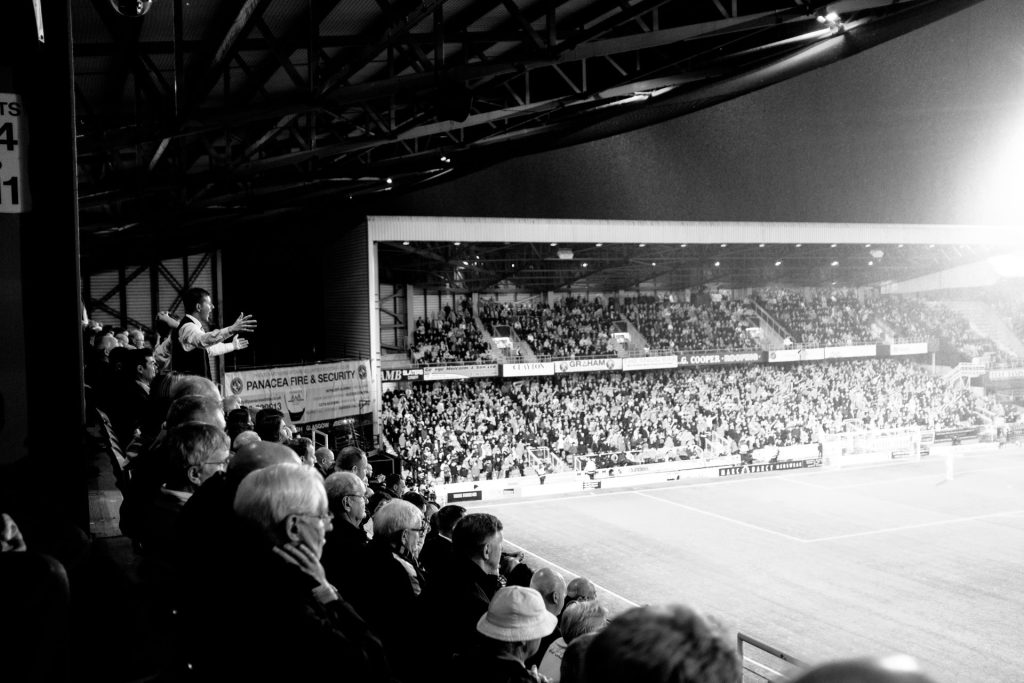 Dundee United football fans, The Arabs, Tannadice Park. 2018-2020.