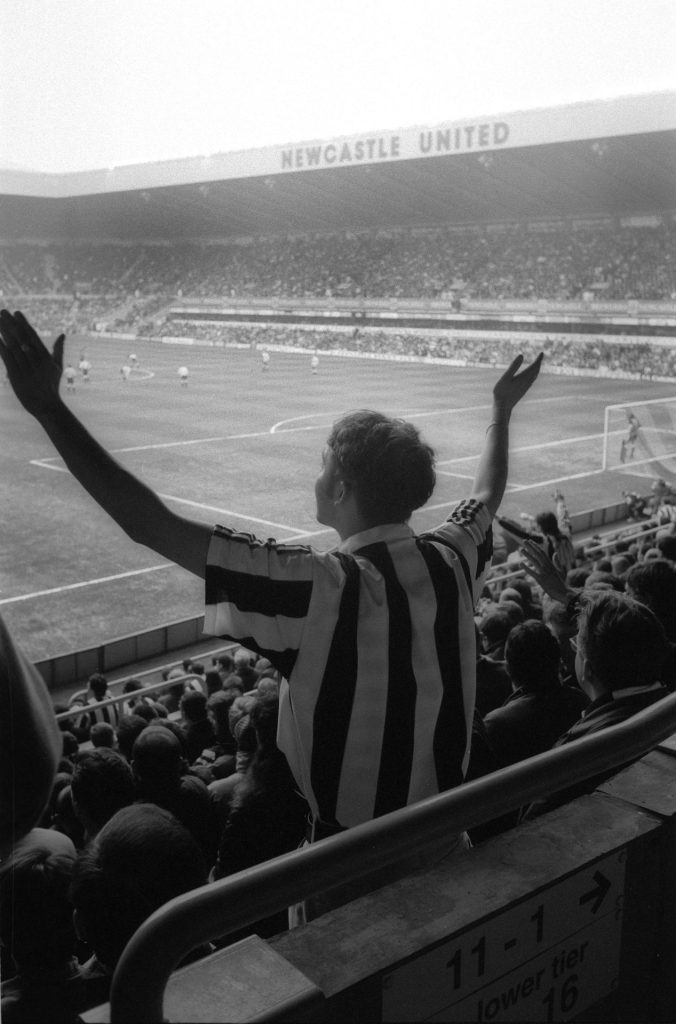 Newcastle United fans, St James' Park. Toon Army 1996