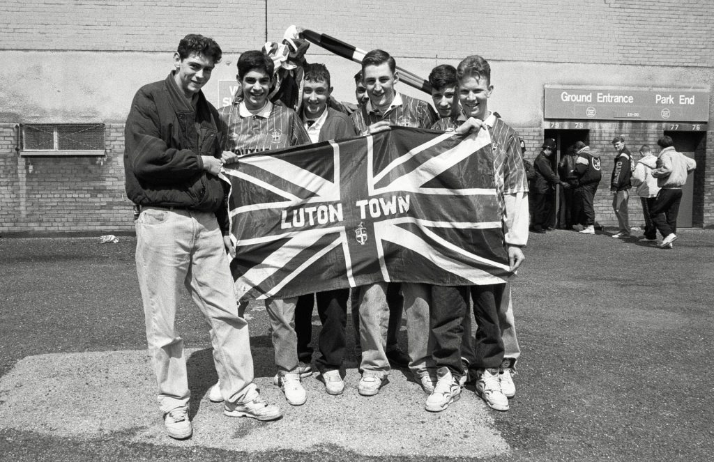 Luton Town Fans at Goodison Park