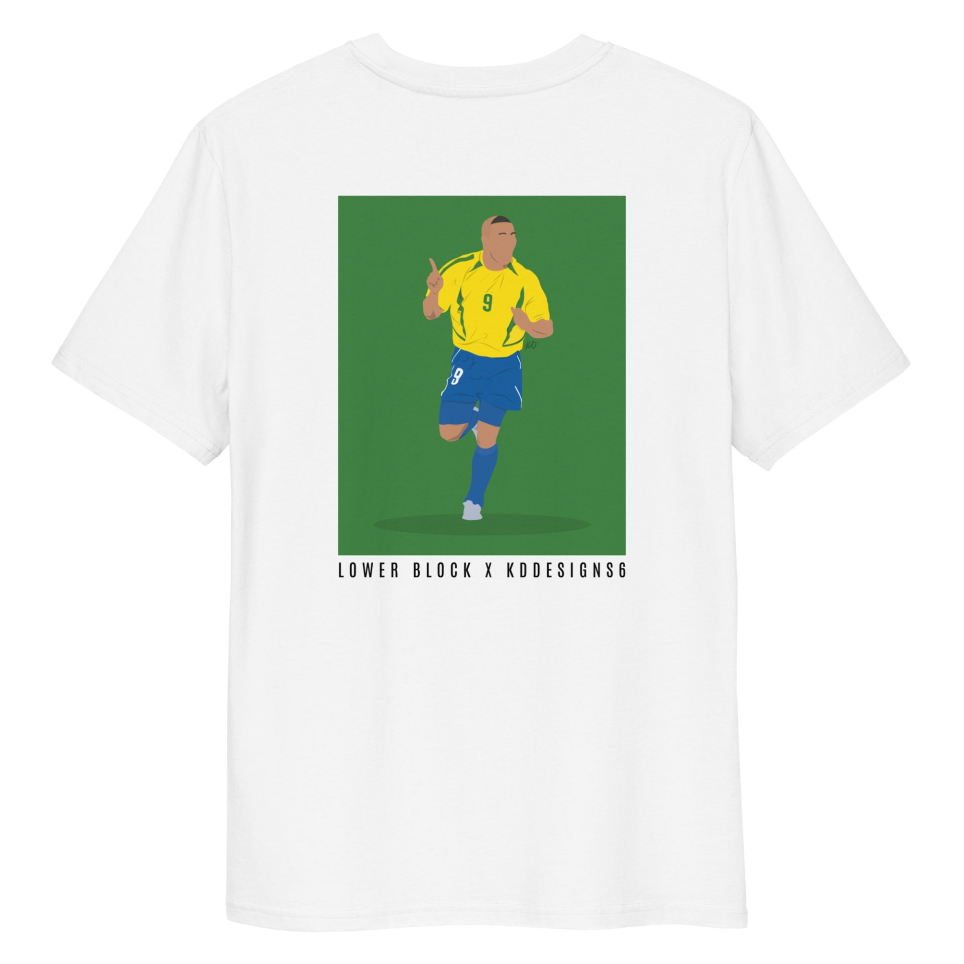 Lower Block X KDDESIGNS6 Ronaldo T Shirt White Lower Block