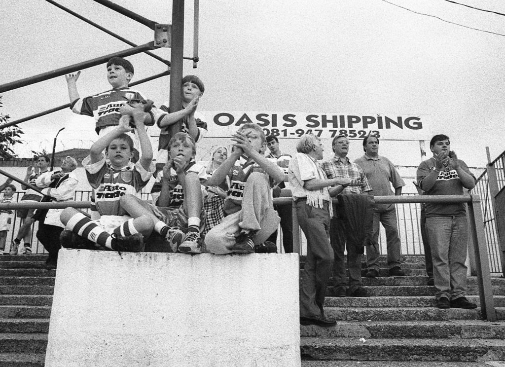 Elm Park, Reading versus Wycombe Wanderers. Tony Davis