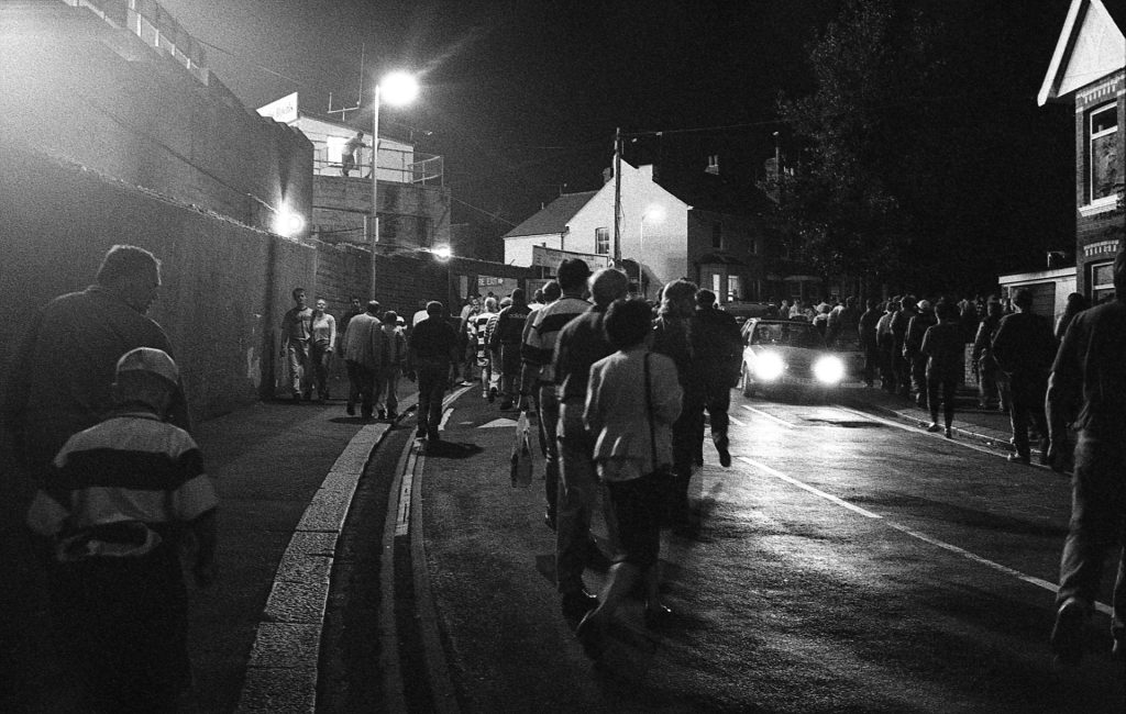 Elm Park, Reading versus Wycombe Wanderers. Tony Davis