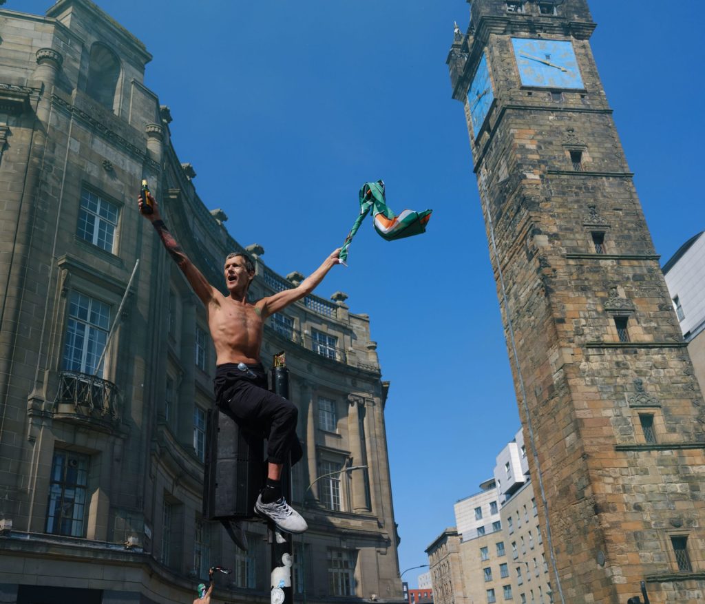 Celtic title party, Glasgow, 2024-25. © Simon Murphy