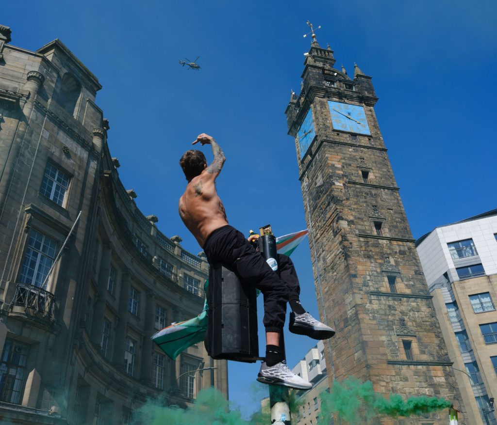 Celtic title party, Glasgow, 2024-25. © Simon Murphy