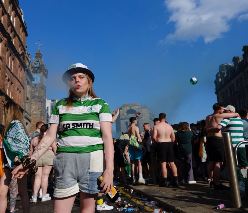 Celtic title party, Glasgow, 2024-25. © Simon Murphy