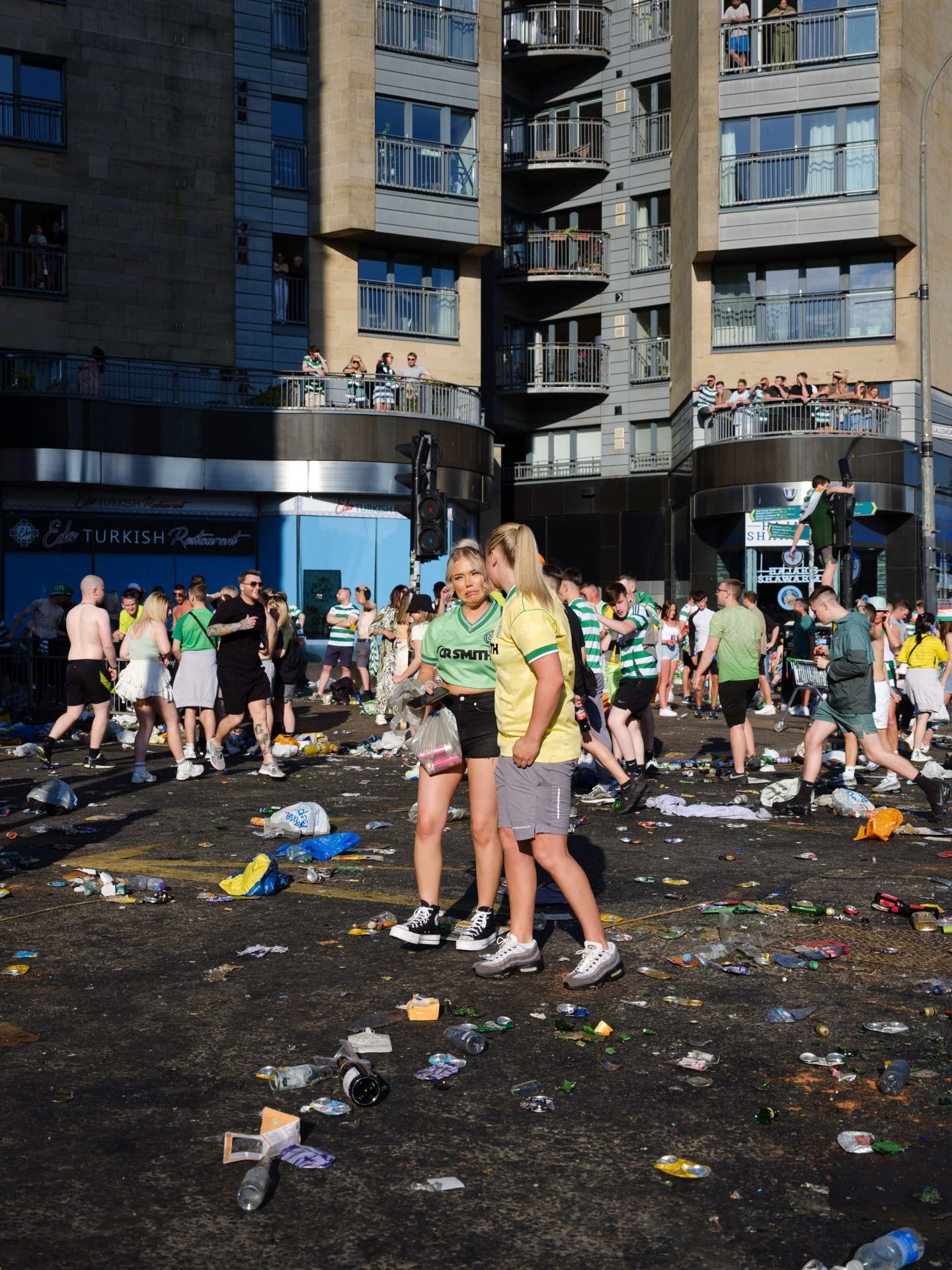 Celtic title party, Glasgow, 2024-25. © Simon Murphy