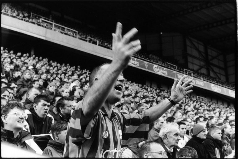 Photographs of Bradford City Football Club by Ian Beesley go on show at Salts Mill.