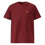 LBFC 21 Ribbed neck t-shirt in French Navy, Burgundy, Heather Grey and India Ink Grey.