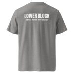 LBFC 21 Ribbed neck t-shirt in French Navy, Burgundy, Heather Grey and India Ink Grey.