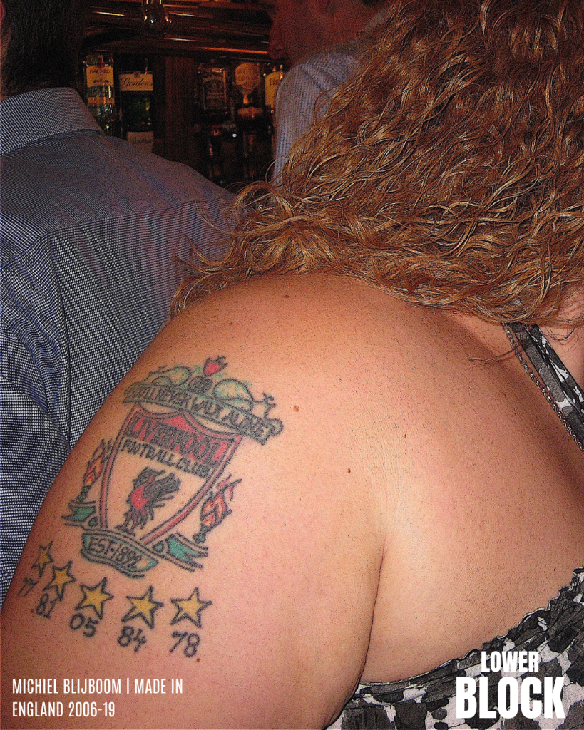 Football Tattoos Made in England 2006-2009 by Michiel Blijboom