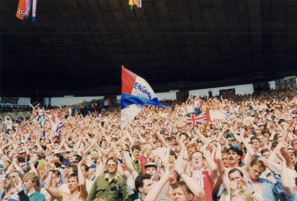 England Euro 88 versus Holland. Robert Davro