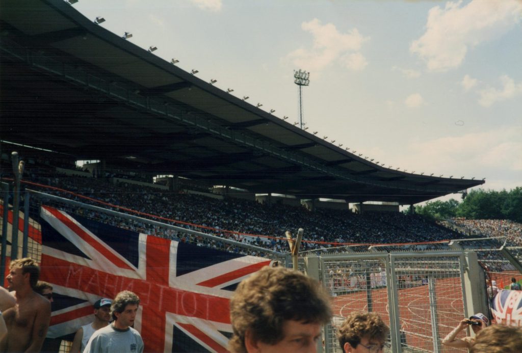 England 1-3 USSR, Waldstadion, Frankfurt. 18 June 1988 © Robert Davro
