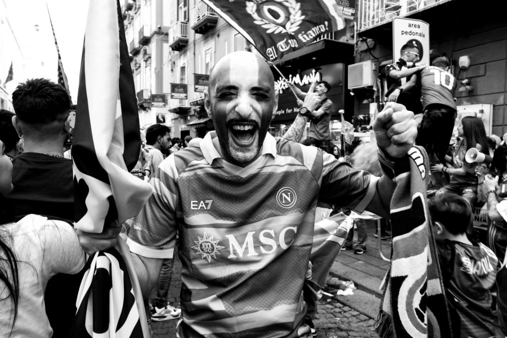 Napoli fans Serie A title win, Naples, Italy