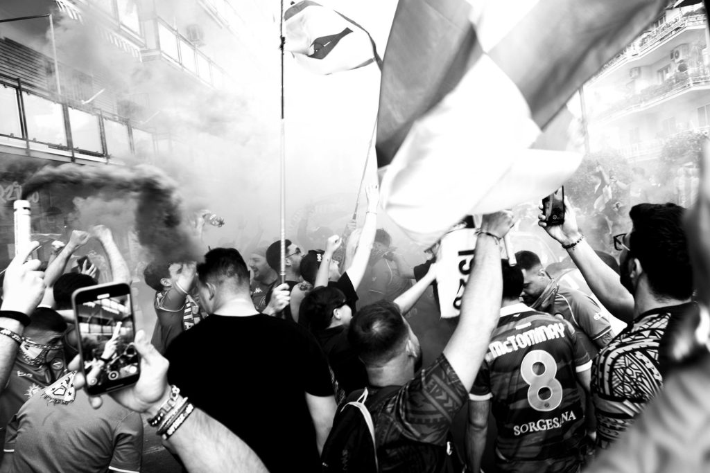 Napoli fans Serie A title win, Naples, Italy
