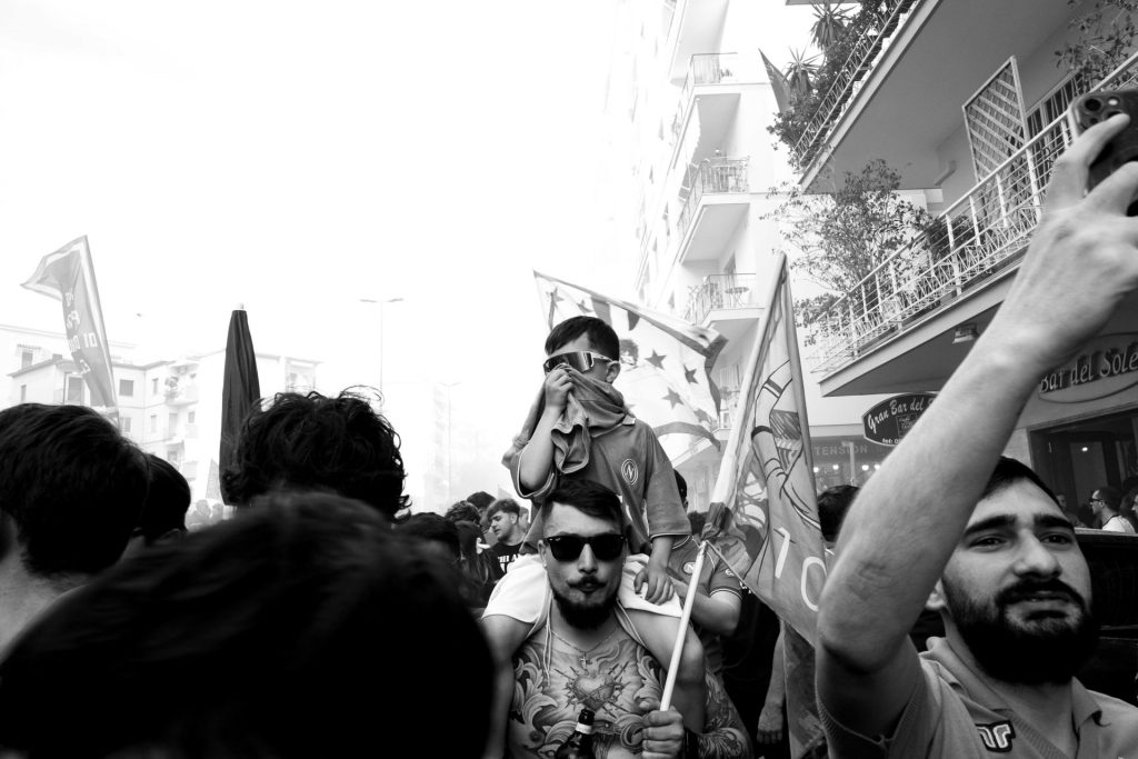 Napoli fans Serie A title win, Naples, Italy