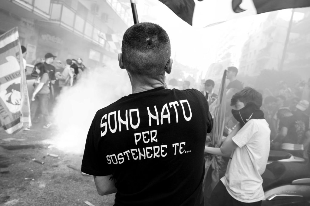 Napoli fans Serie A title win, Naples, Italy