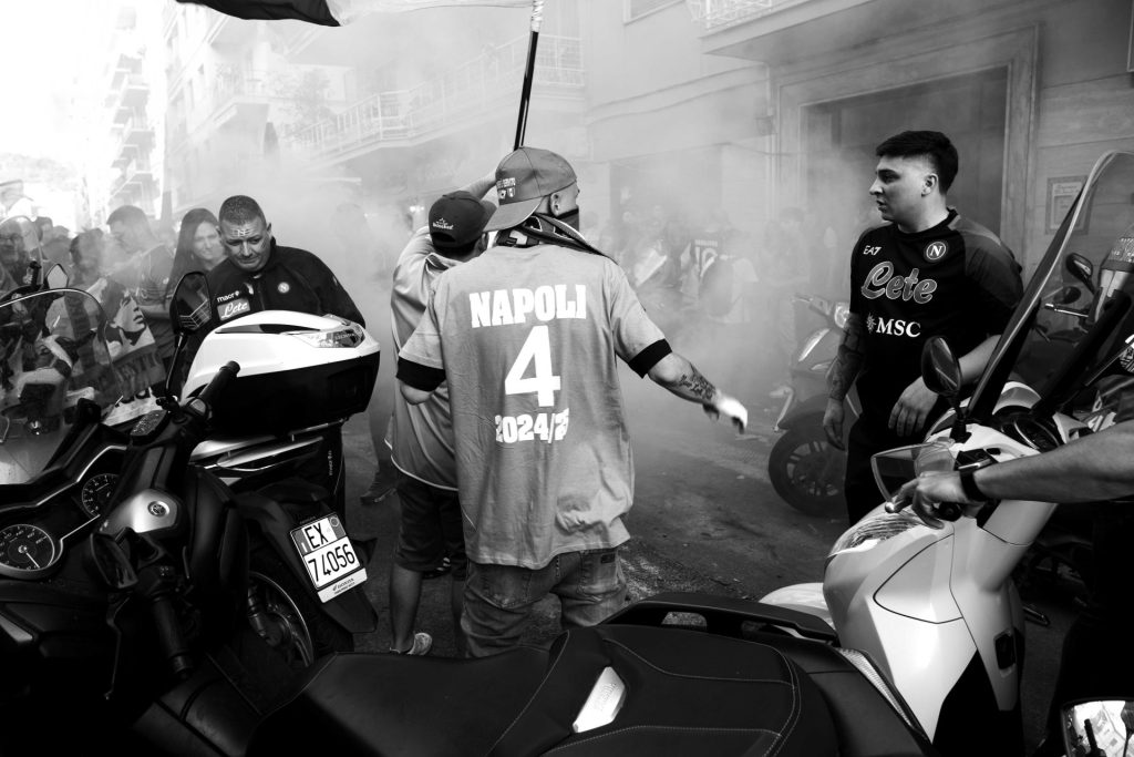 Napoli fans Serie A title win, Naples, Italy