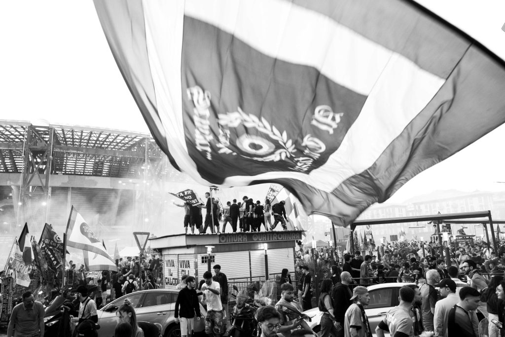 Napoli fans Serie A title win, Naples, Italy