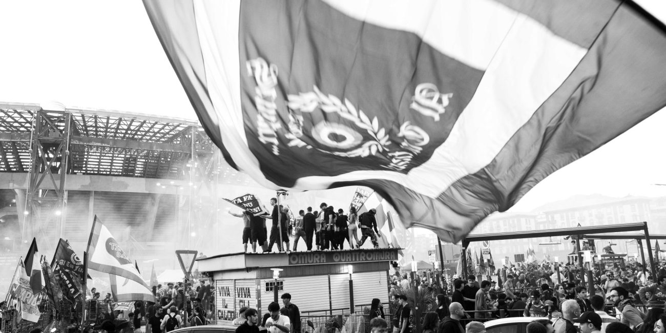Napoli fans Serie A title win, Naples, Italy