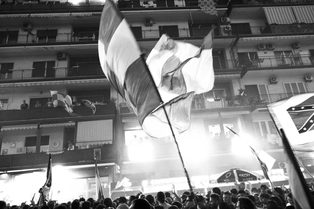 Napoli fans Serie A title win, Naples, Italy