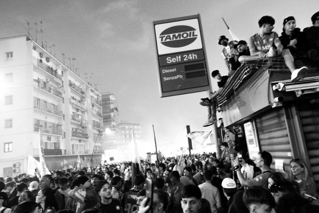 Napoli fans Serie A title win, Naples, Italy