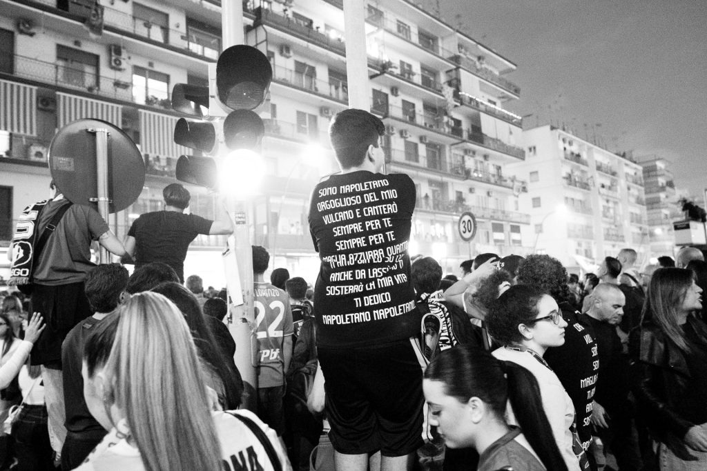 Napoli fans Serie A title win, Naples, Italy