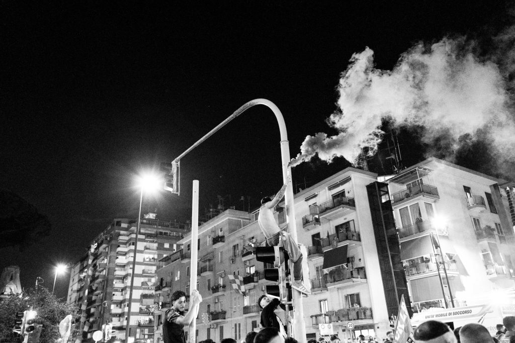 Napoli fans Serie A title win, Naples, Italy
